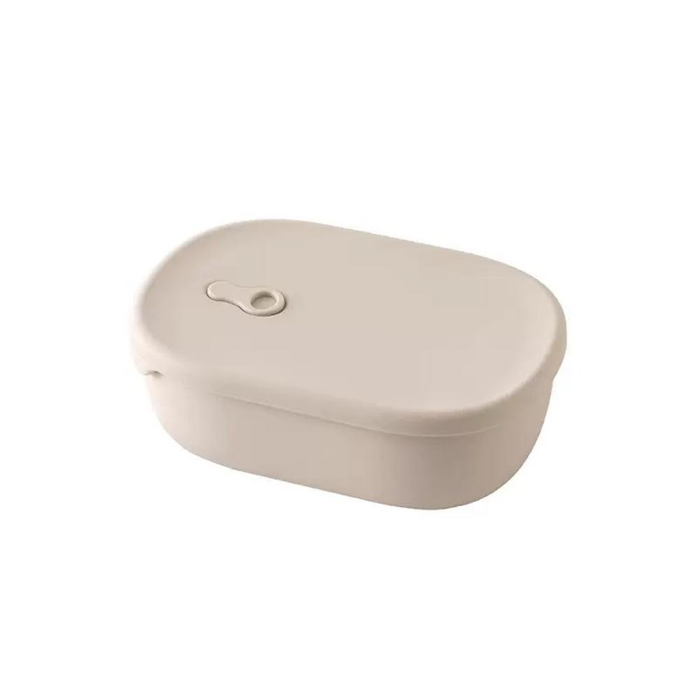 Silicone Food Storage Containers, Pre-meal Preparation Containers, Microwave Exhaust Heating, Easy To Clean, Solid Color, 1000ml