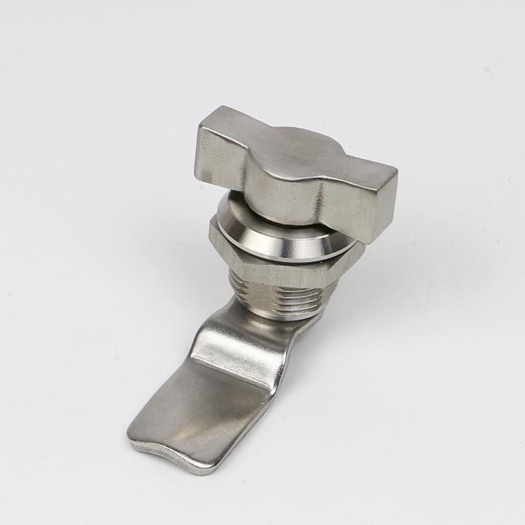Stainless Steel T Handle Quarter Turn Cam Latch Hand Operated Rotary Lock for Electrical Cabinet Enclosure Door Panel (White,Stainless Steel)