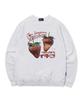 ESCAPEFROM Strawberry Print Sweatshirt White Melange
