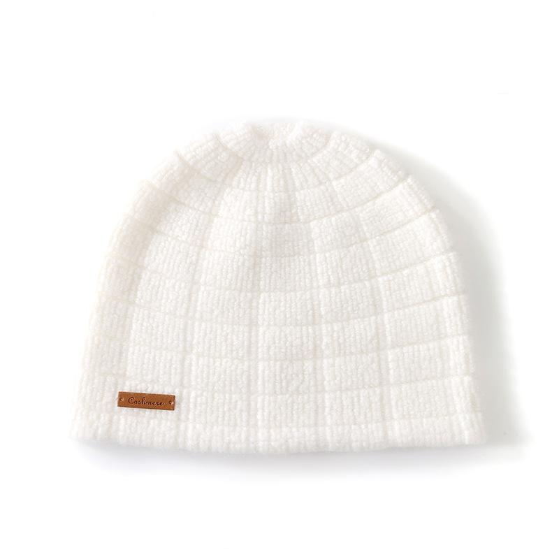 Soft Cashmere Hat Autumn and Winter New Style Unisex Casual Ear Protection Solid Color Hat Fashionable Knitted Hat