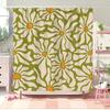 Elegant Green Floral Pattern Waterproof Shower Curtain – Perfect for Adding a Fresh and Stylish Touch to Your Bathroom Decor