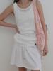 Boleu Linen Shirred Sleeveless_Ivory