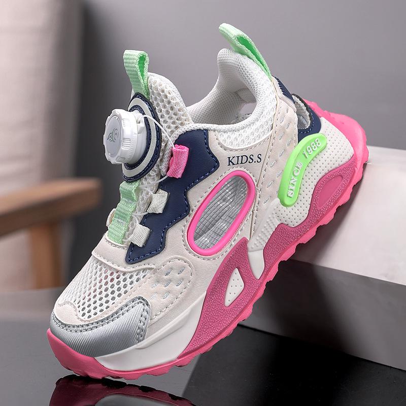 Sommer-Mesh-Laufschuhe für Mädchen - Atmungsaktives Freizeitsport-Schuhwerk für Kinder