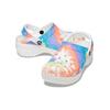 Crocs Classic Clog Lightweight Comfortable Sport Sandals Blue Orange Cloud Tie-Dye Print Women Sandals 207151-4KT