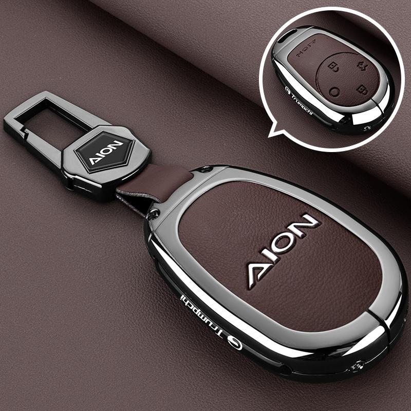 Car Remote Key Case Cover Shell Protector For Gac AION S PLUS New Energy Trumpchi Aion V Y LX 2023 GE3 GA3S Tyrannosaurus Rex PU