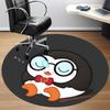 1pc Penguin Sleep Office Round Area Rug, Under Office Chairs Bedroom Living Room Home Decor, Room Deco, Available in Various Sizes