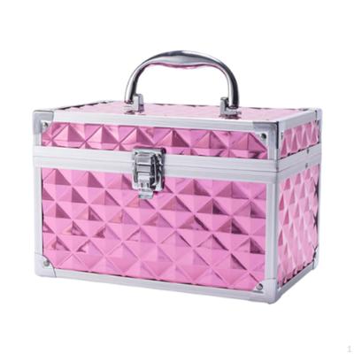 Valigetta Trucco Bellezza Cosmetici Multiuso con Serratura Valigia Portaoggetti Nail Art per