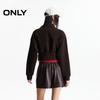 ONLY Women's 2025 Summer Embroidered Letter Drop-Shoulder Long Sleeve Cardigan Sweatshirt