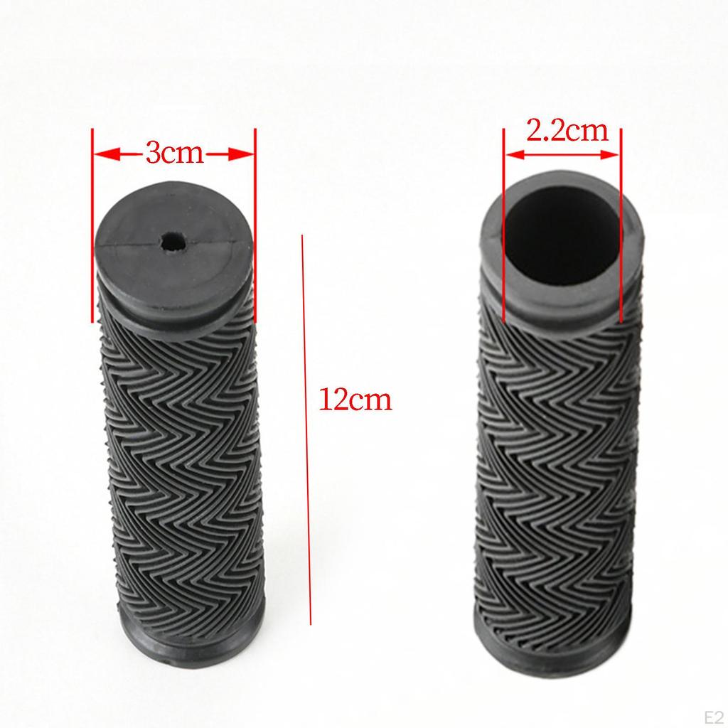 2 Pieces Bike Grips Handle Foldable Bikes Replacement Cycling Rubber Hand Grip Mountain