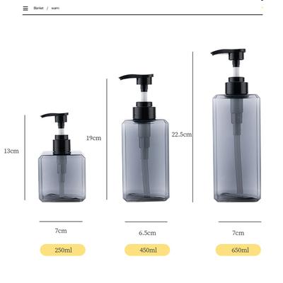 250/450/50ml Láhev s dávkovačem tekutého mýdla PETG Láhev s pumpičkou na šampon Nádoba na mýdlo a pleťovou vodu Koupelnový dávkovač na šampon a kondicionér
