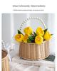 Imitation Rattan Pearl Handheld Flower & Fruit Basket