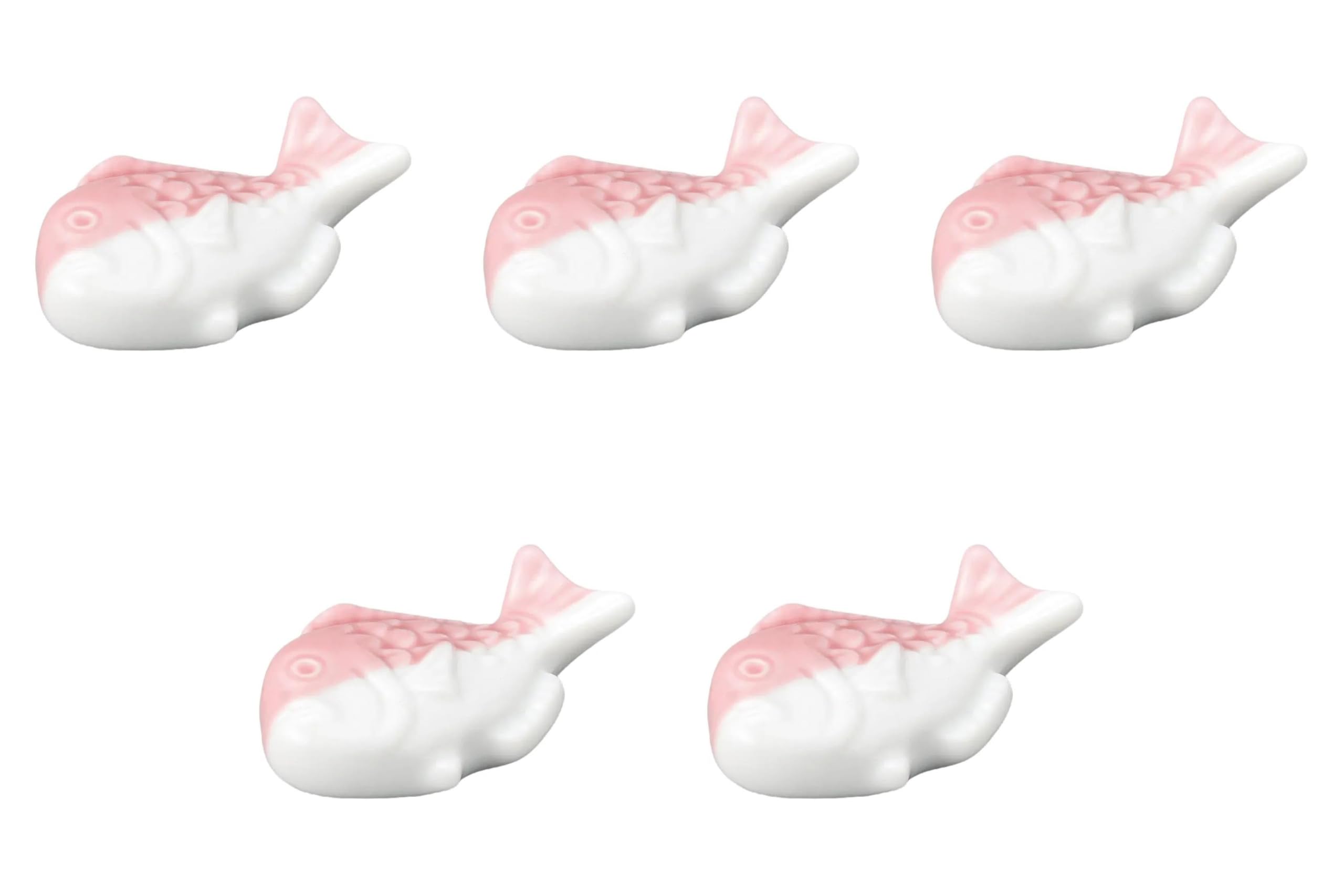 

Набор из 5 белых фарфоровых подставок для тайских палочек для еды x 4 x подставки для палочек для еды от Setomonohonpo [5,7 1,5 см]