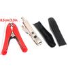 2Pcs/Red+Black Hard Shell Alligator Clips Battery Clamps Crocodile Clip 40A 85Mm Jacket Electric Bottle Clamp Power Test Clip