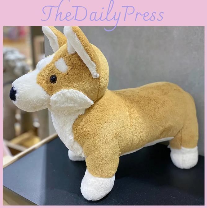 Betty Jc Corgi Plush Toy Stuffed Animal Doll Bedroopm Decoration Gifts Kids