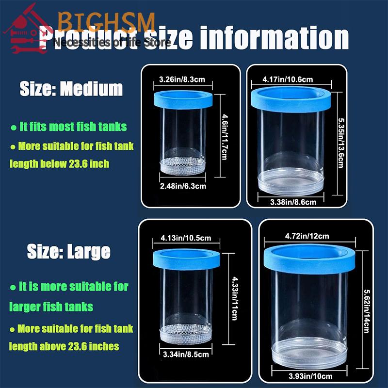 Protective Breeding Isolation Box for Fish; Supports 270° Flowing Water; Includes Suction Cups & Separates Parent and Fry