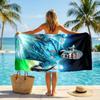 Erling Haaland Strandtuch Weiches Mikrofaser Sommerhandtuch Schnelltrocknendes Saugfähiges Handtuch für Strand Schwimmbad Reisen