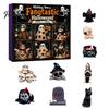 Halloween Countdown Calendar Advent with 9 Mini Resin Figures, Day Spooky Miniature Pumpkin Skeleton Figurines To Calendar, Surprise Collectible