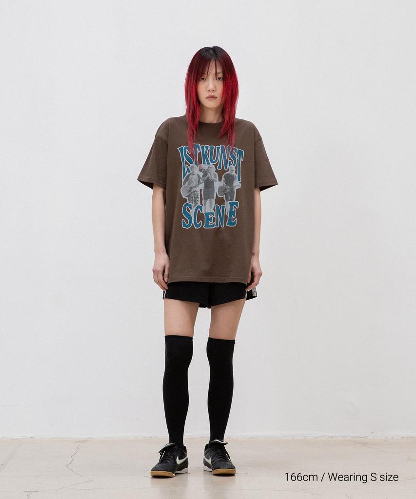 ISTKUNST Scene Band Tee_Brown(Ik2Emmt510A)