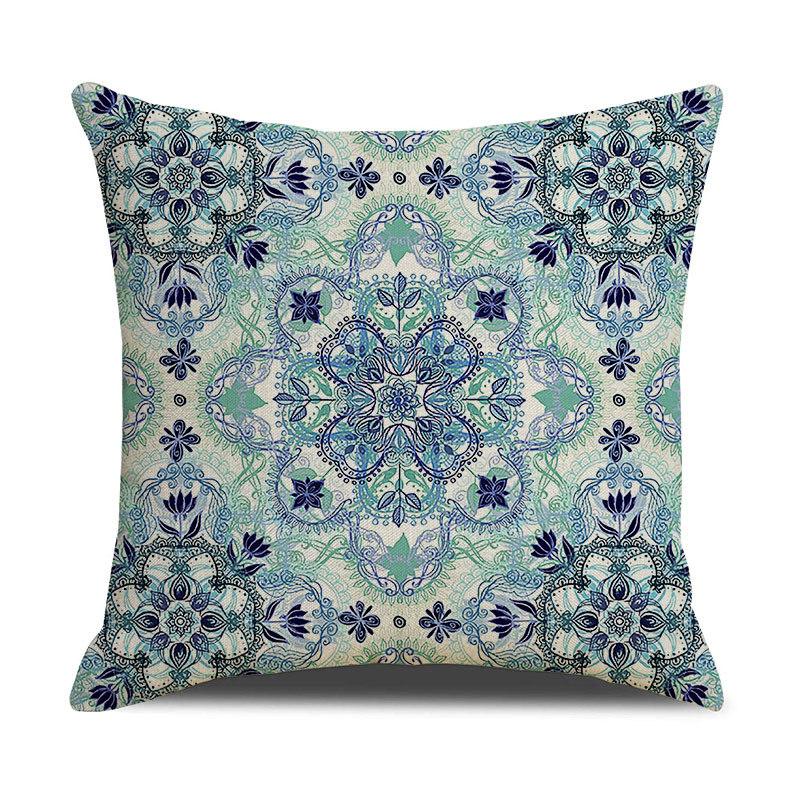 Pattern Printed Pillowcase Bedroom Sofa Cushion Cover Linen Pillowcase Geometric Nordic Style Side Sleeping