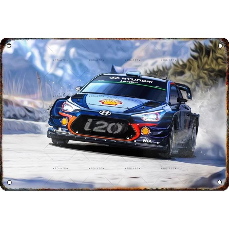 Kovová nástěnná cedule Bar v garáži, Dekorativní plaketa do interiéru auta 20x30cm