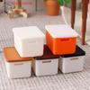 (YOUU06)4 Piezas Mini Caja de Almacenamiento con Tapa 1/12 Casa de Muñecas Caja de Almacenamiento de Comida en Miniatura Modelo Accesorios para Casa de Muñecas Juguete