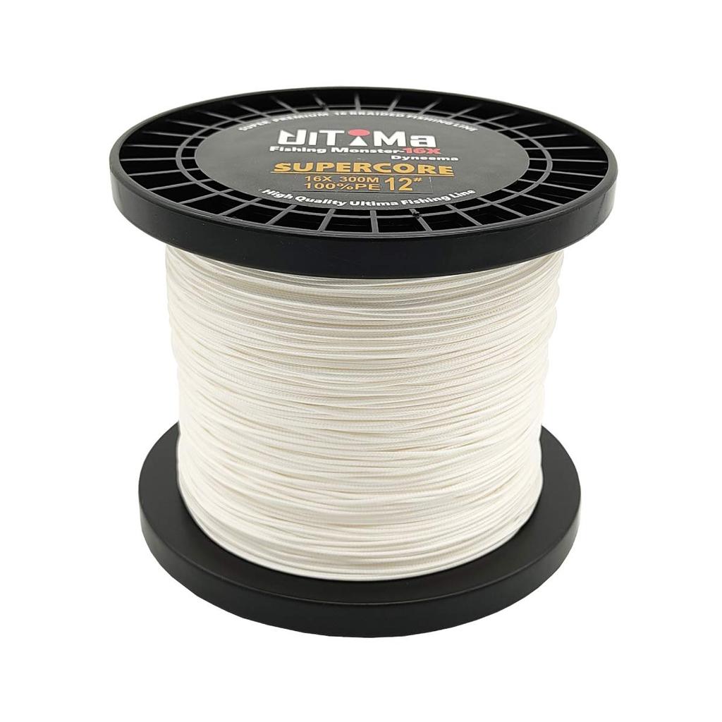 UlTiMa Ultima PE Line 16X 300m Ul200002a12n0 16-strand "FishingMonster SuperCore" / (White / No. 12)