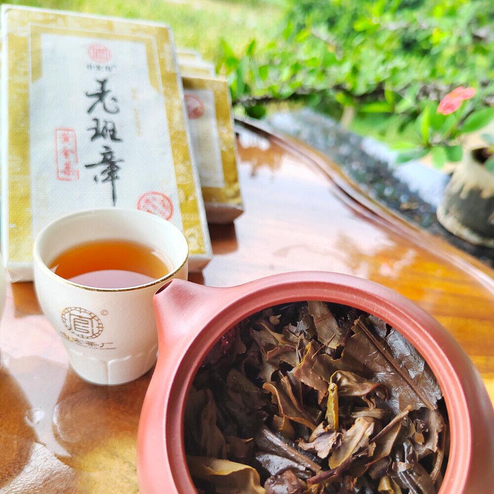 200 г китайский приготовленный чай Пуэр Кирпич Древнего дерева Пуэр Черный — фото 8