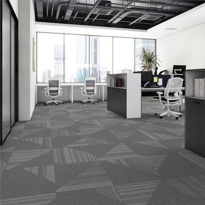Thickened Commercial Office Carpet Tiles for Large Area Flooring