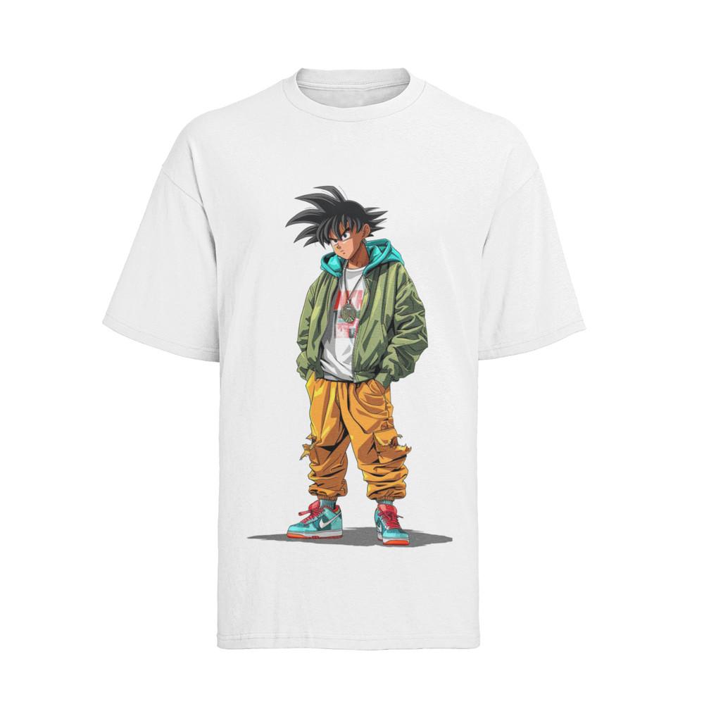 Teen Goku Kid Street Style Dragon Ball Vegeta Herren Bio Shirt Baumwolle