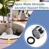 6 Pcs Faucet Aerator 15/16 Inch 24mm Replacement Aerator Male Stainless Steel Water Filter for Kitchen Sink With Gasket and Sealing Tape