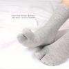 1/3 Pairs Neutral Split Toe Mid Tube Socks Stylish Design Sweat Wicking Breathable Soft Comfortable Couple Casual Socks