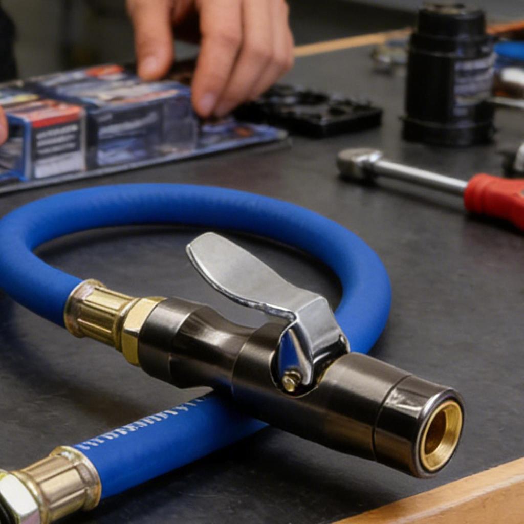 Automotive Pressure Gauge Inflation Nozzle Self-locking Type Air Chuck Tire Pressure Gauge Inflation Clamp For Compressor Acces