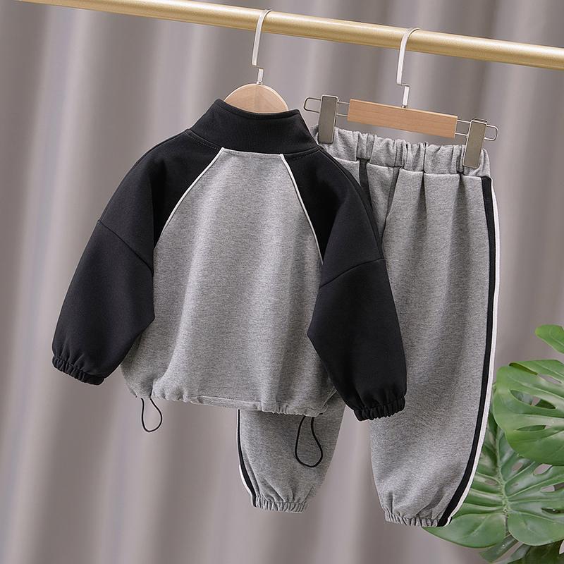 Veste Streetwear Mode Printemps/Automne 2025 pour Garçons & Ensemble Deux Pièces Sportif