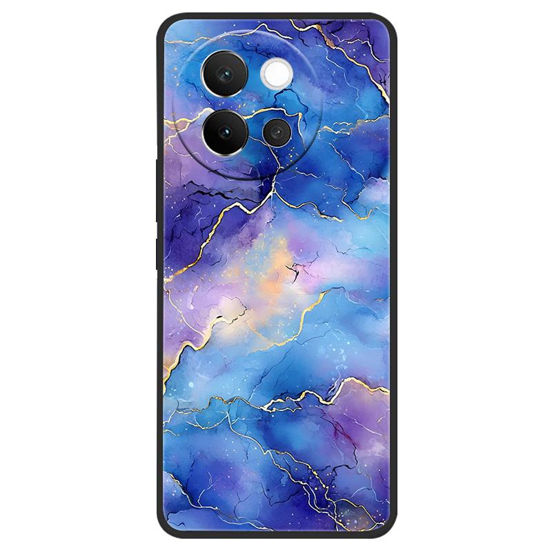 For Vivo V40 Lite 5G Case Marble Soft Matte Silicone Back Cover For Vivo V40 Lite V40Lite Full Coverage Phone Shell 6.78" Coque