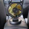 360° Car Folding Fan Single Head Cooling Fan For Car Vehicle Summer Cooling Fan 5V/12V USB/Cigarette Lighter Plug Car Fans