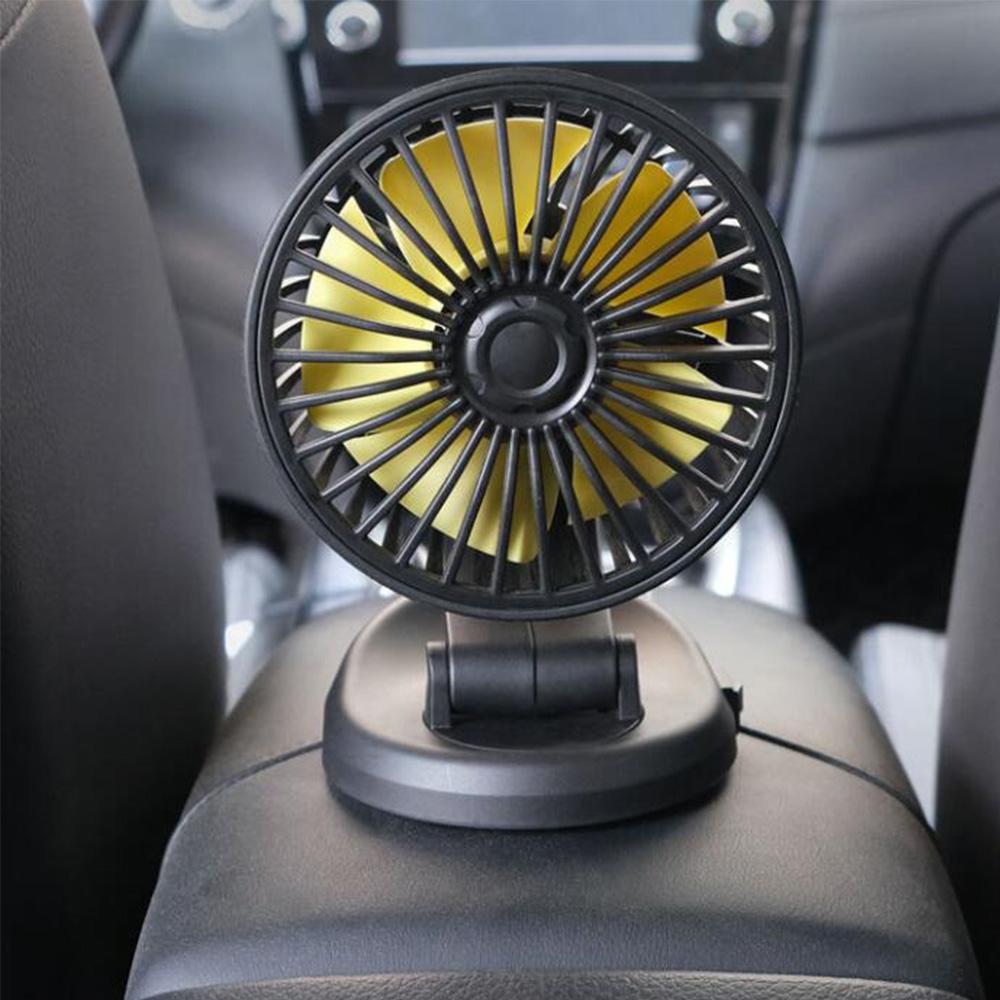 360° Car Folding Fan Single Head Cooling Fan For Car Vehicle Summer Cooling Fan 5V/12V USB/Cigarette Lighter Plug Car Fans