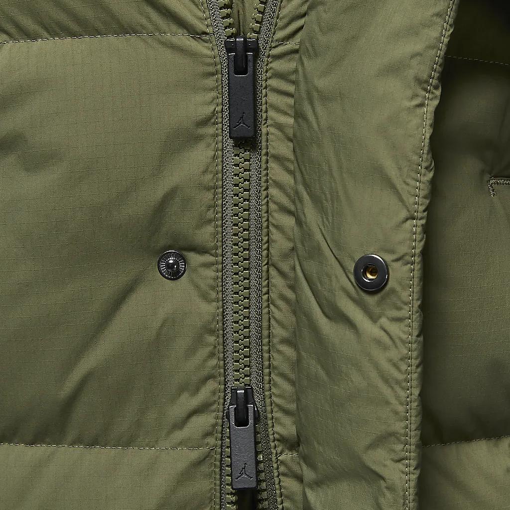 Jordan Flight Warm Loose Fit Hooded Down Jacket Men Outerwear Olive-Green FV7270-222