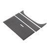 For 2013- Jaguar F-TYPE Soft Carbon Fiber Car Central Control Storage Box Panel Sticker Car Interior Accessories 3Pcs RHD