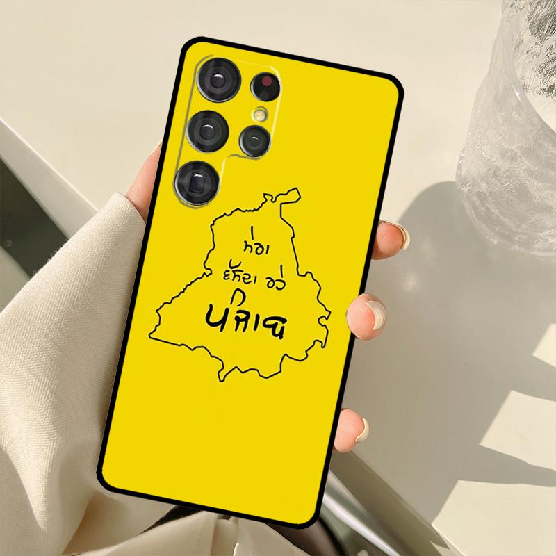 

Punjab Map Outline Case For Samsung Galaxy S25 Ultra S21 S22 S23 S24 Ultra S9 S10 Plus S20 FE S25 FE Back Cover Galaxy S25