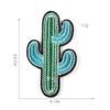 Embroidery label cactus plant patch sticker children's shoes and hats clothing accessories accessories embroidery sticker cloth sticker
