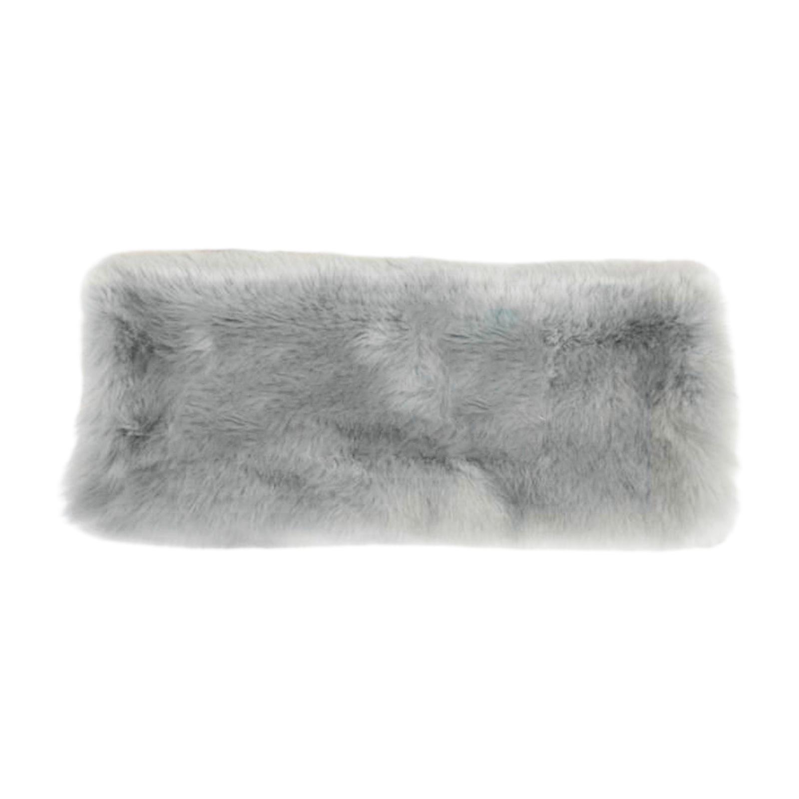 

Зимняя теплая плюшевая муфта для рук для взрослых женщин, муфты из искусственного меха для активного отдыха на открытом воздухе, для офиса в помещении, аксессуар для согрева рук серый