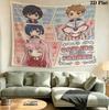 Franxx Wall Tapestry Aesthetic Wall Hanging Printed Fabric Blanket Decorative Tapestries For Bedroom Living Room Home Decor
