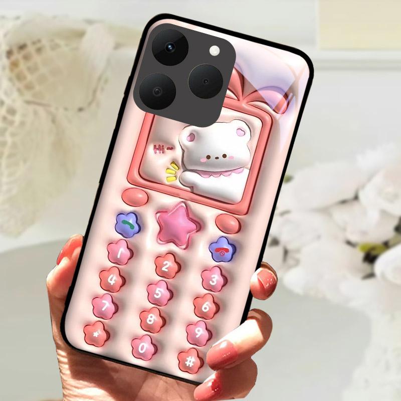 For Realme 15T 5G Phone Cases Back Cover Fundas Tempered Glass Shockproof Case For Realme15T RMX5111 Shell Coque Capa Bumper