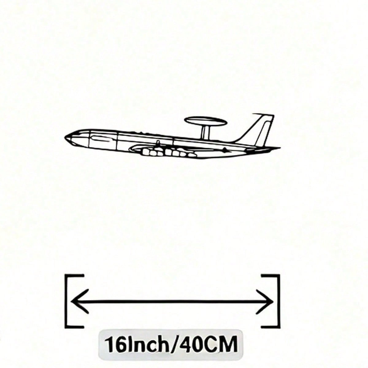 

Heavy Duty Iron Airplane Wall Art Sculpture Aviation Decor Indoor Outdoor Rust Resistant Office Gift 40x9.5