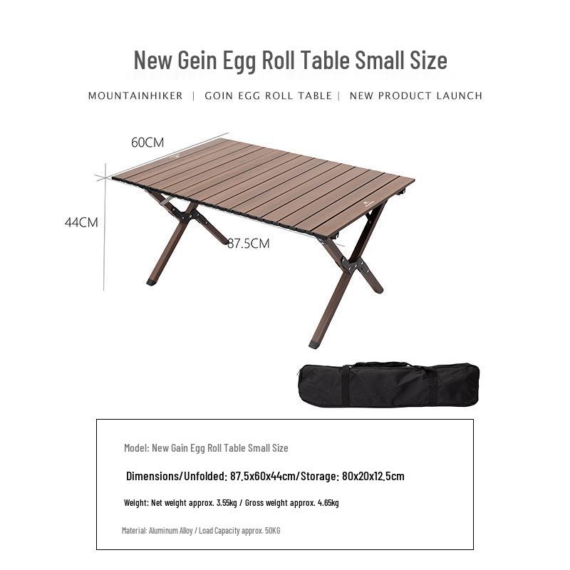 Горный гость Открытый портативный алюминиевый складной стол и стулья