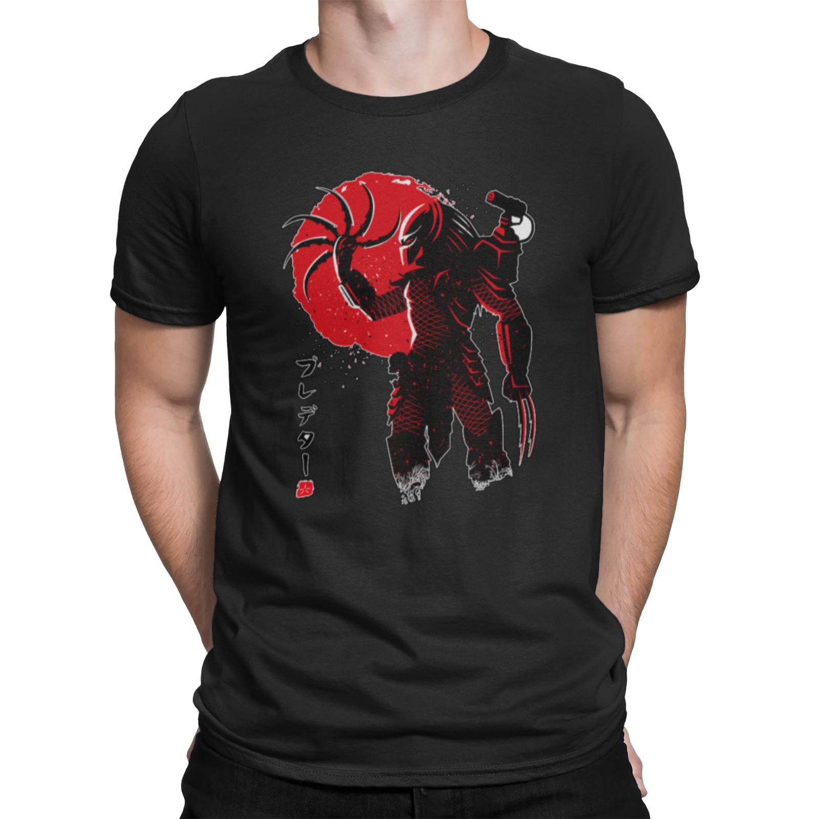 homage 80s horror sci fi film movie t shirt for halloween predator aliens fans 2XL