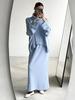 Autumn/Winter 2025 Women's European & American High-Neck Sweater and Midi Skirt Knit Set