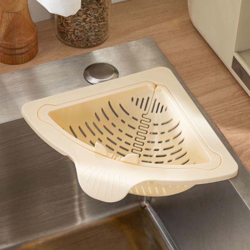 Suction Cup Press Sink Drainer Basket Automatic Dumping Strainer Basket Hanging Faucet Sponge Storage Rack