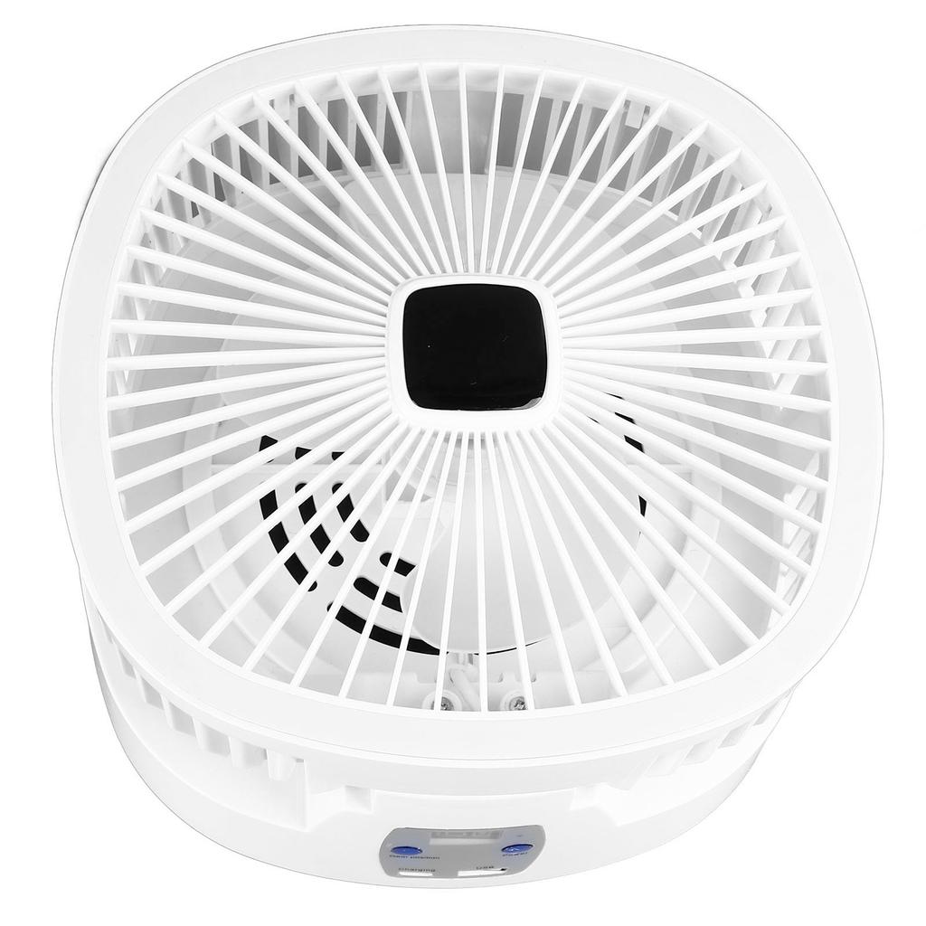 Solar-Camping-Ventilator, zusammenklappbar, wiederaufladbar, solarbetrieben, mit 3 Stufen, LED-Licht, 5 Geschwindigkeiten, leise