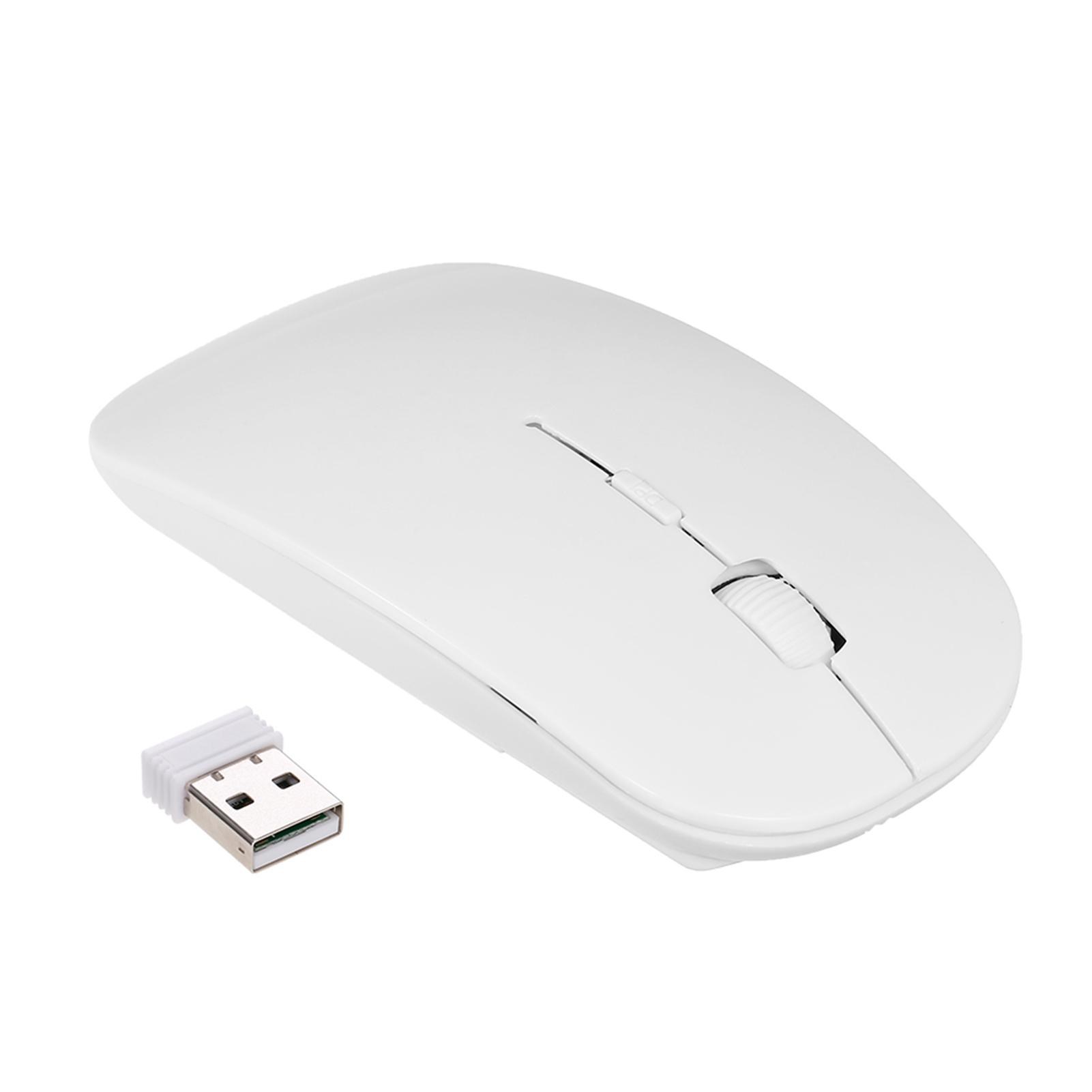 

2.4G Wireless Mouse Mice 1600DPI Portable Ultra-thin Mute Mouse 4 Keys Wireless Optical Mouse for Laptop Desktop Computer
